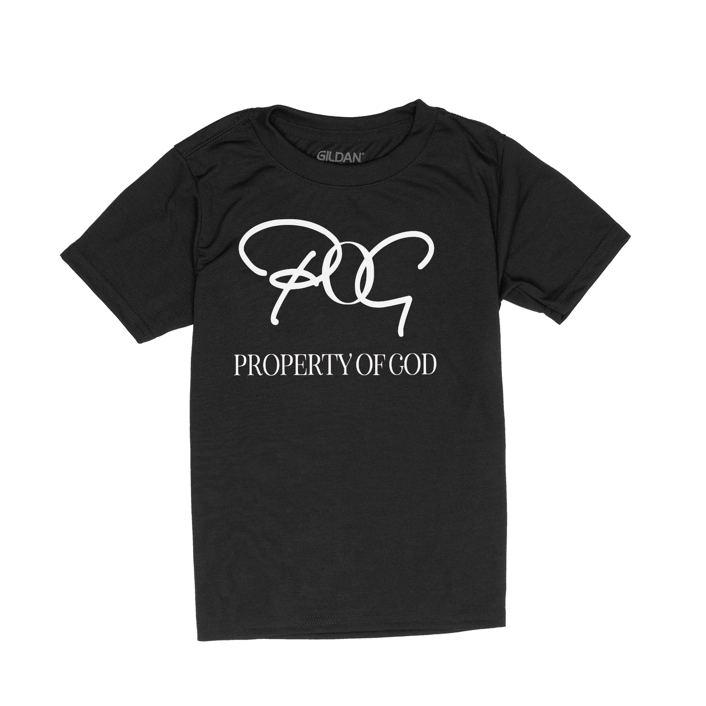 POG Kids Signature Oversize Logo T-Shirt - Black