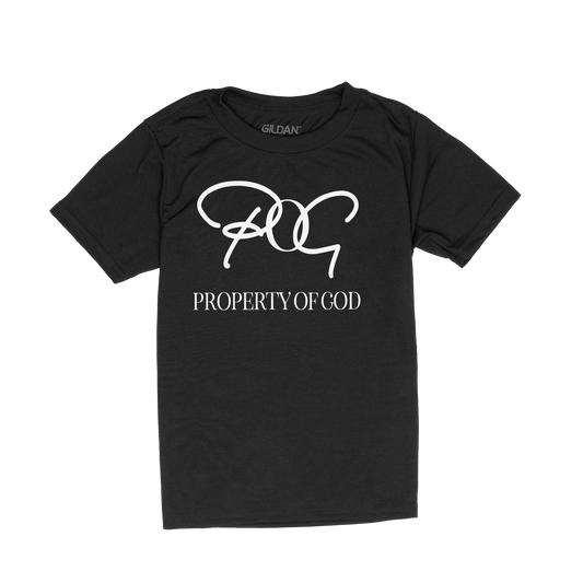 POG Kids Signature Oversize Logo T-Shirt - Black