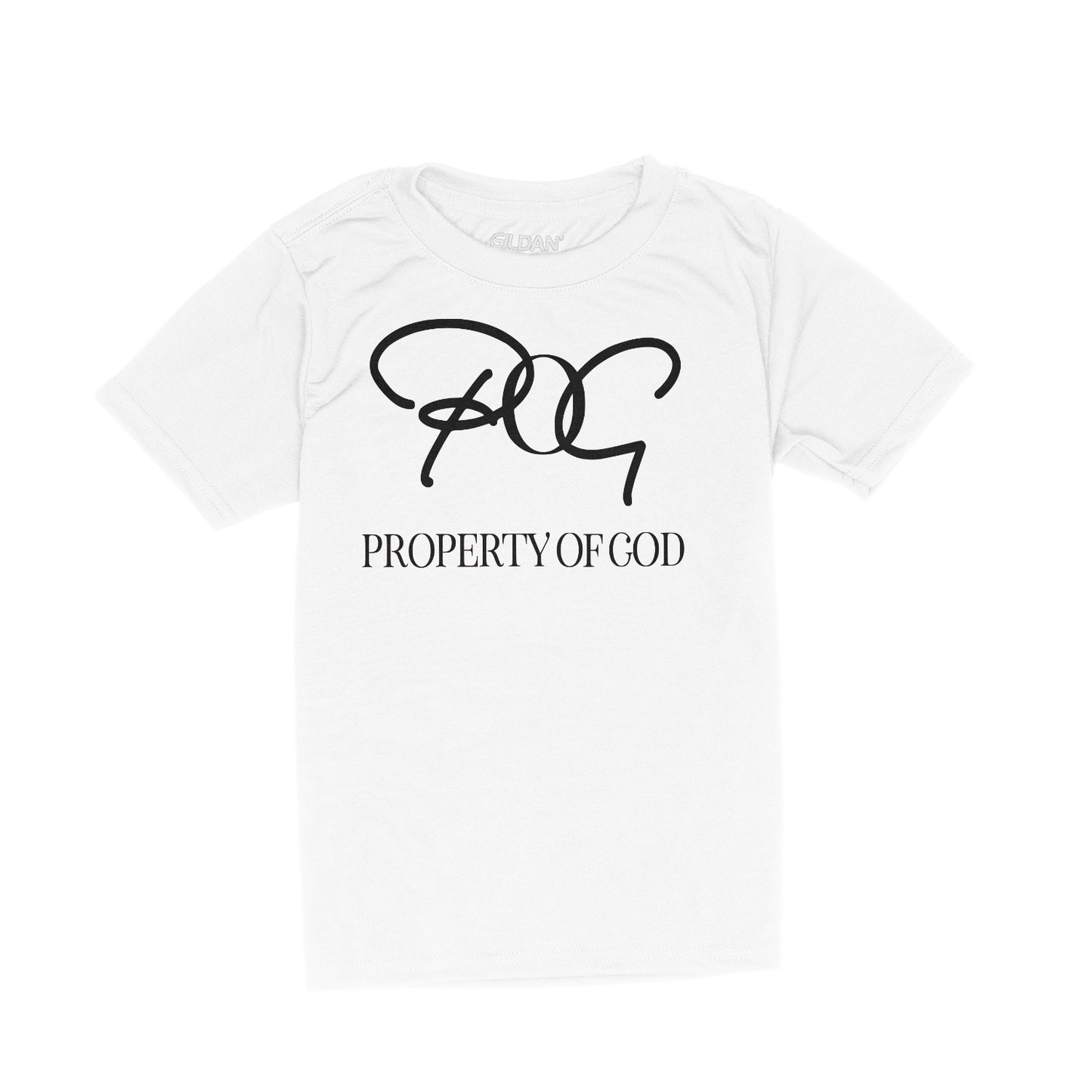 POG Kids Signature Oversize Logo T-Shirt - White