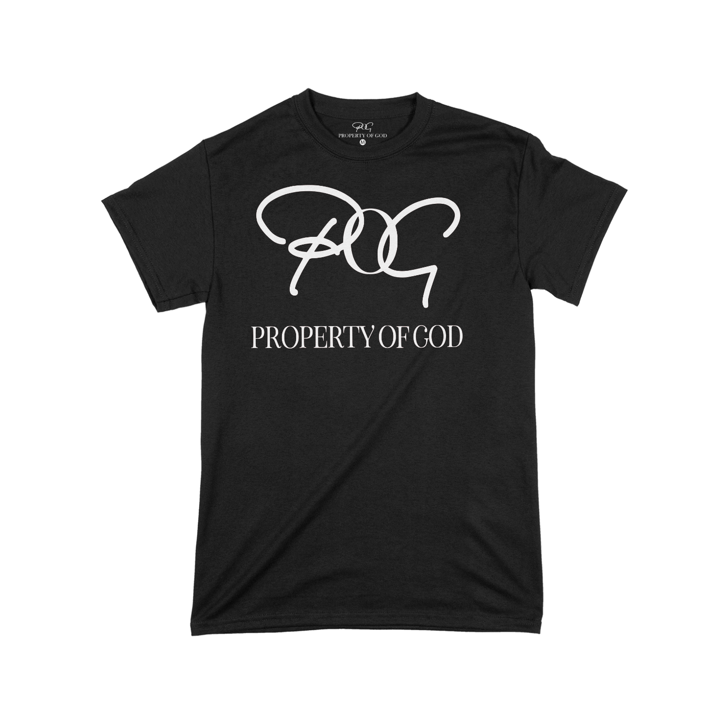 POG Signature Oversized Logo T-Shirt- Black