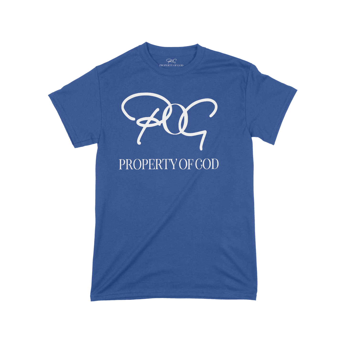 POG Signature Oversized Logo T-Shirt- Royal