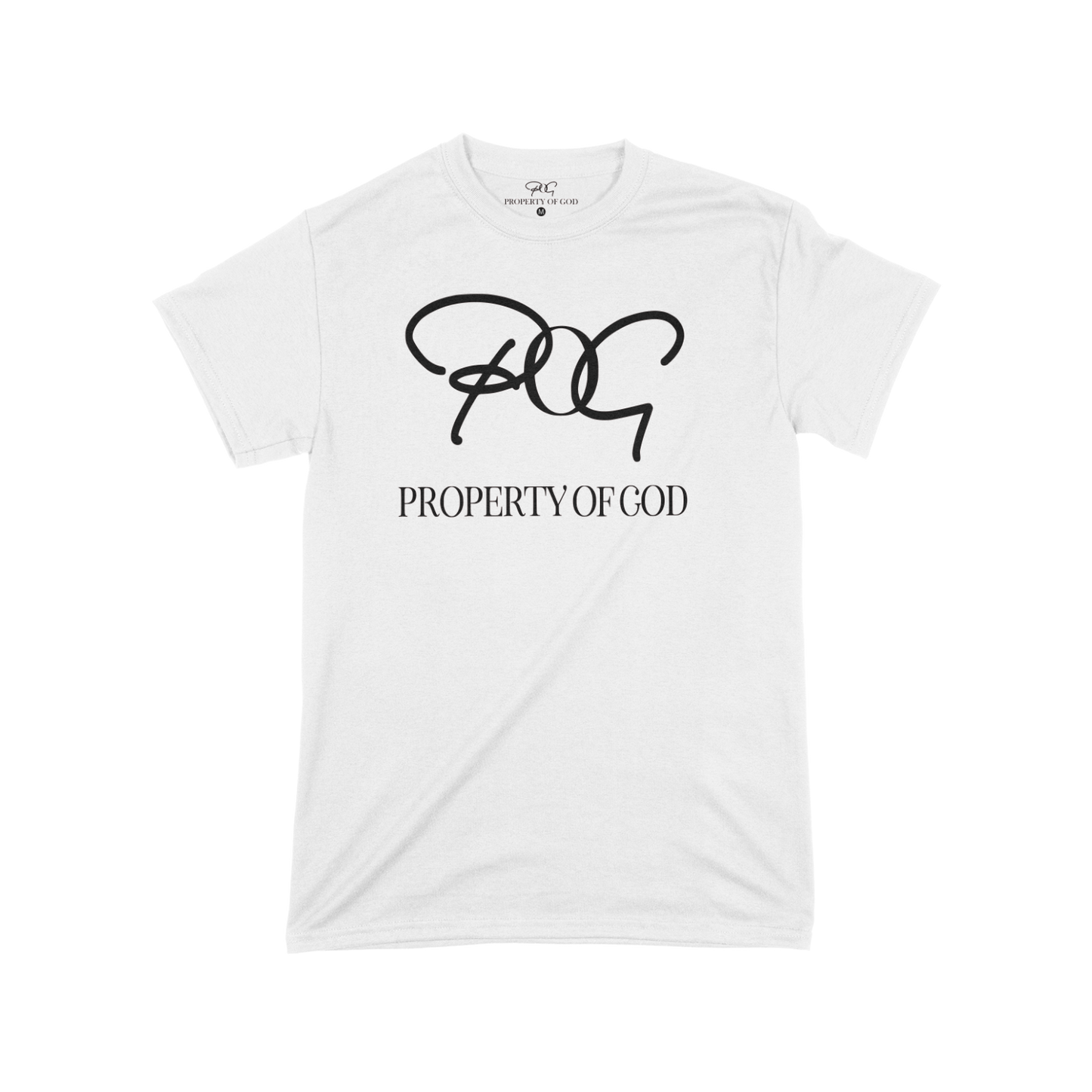 POG Signature Oversized Logo T-Shirt- White